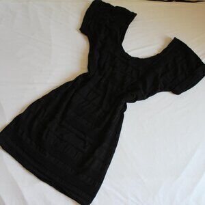 black free people dress with textured pattern